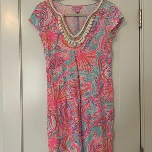 Lilly Pulitzer Pink and Blue Mini Dress